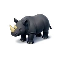 Black Rhino 3D icon