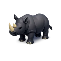 Black Rhinoceros 3D icon