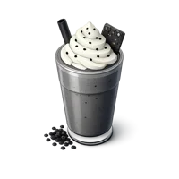 Black Sesame Milkshake 3D icon
