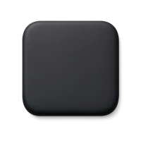 Black Square 3D icon