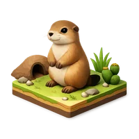 Black-Tailed Prairie Dog 3D icon