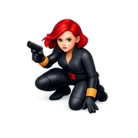 Black Widow 3D icon