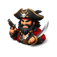 Blackbeard 3D icon
