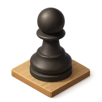 Black Pawn (Chess Piece) 3D icon