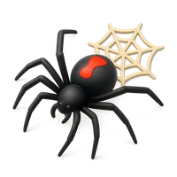 Black Widow Spider 3D icon