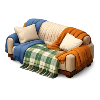 Blanket Couch 3D icon