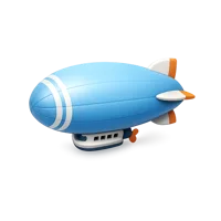 Blimp 3D icon
