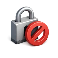 Blocked 3D icon