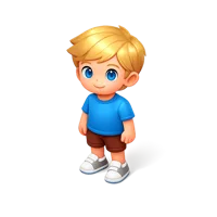 Blond Boy 3D icon