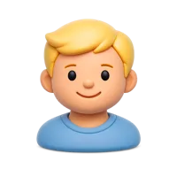 Blond Man 3D icon