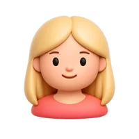 Blonde Woman 3D icon