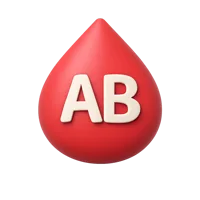 Blood Type AB 3D icon
