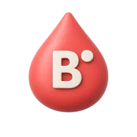 Blood Type B 3D icon