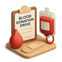 Blood Donation Drive 3D icon