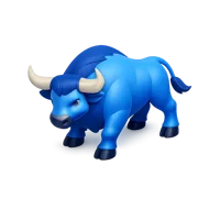 Blue Bull 3D icon