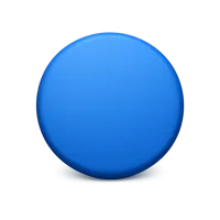 Blue Circle 3D icon