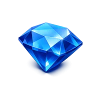 Blue Gemstone 3D icon