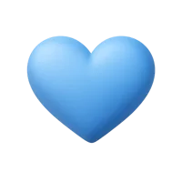 Blue Heart 3D icon