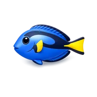 Blue Tang 3D icon