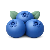 Blueberries 3D icon