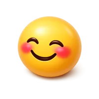 Blushing Smile 3D icon