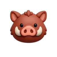 Boar 3D icon