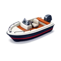 Blue Boat 3D icon