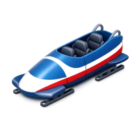 Bobsled 3D icon