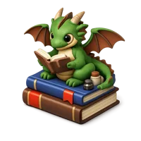 Book Dragon 3D icon