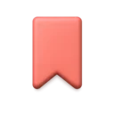 Bookmark 3D icon