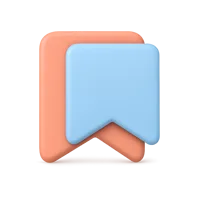 Bookmarks 3D icon