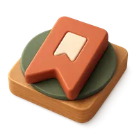 Bookmark Symbol 3D icon