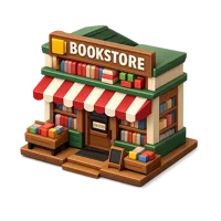 Bookstore 3D icon