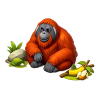 Bornean Orangutan 3D icon