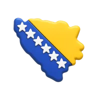 Bosnia and Herzegovina 3D icon