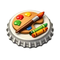 Bottle Cap Art 3D icon
