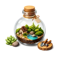 Bottle Terrarium 3D icon