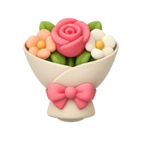 Bouquet 3D icon
