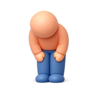 Bowing Person 3D icon