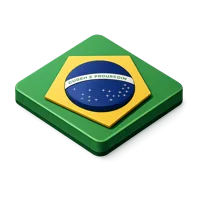 Brazilian Flag 3D icon