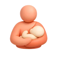 Breastfeeding 3D icon