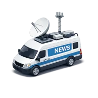 Broadcast Van 3D icon