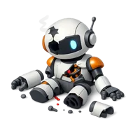 Broken Robot 3D icon