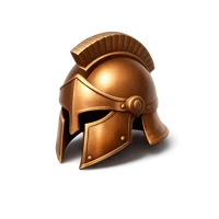 Bronze Helmet 3D icon