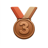 Bronze Medal 3D icon