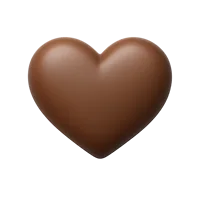 Brown Heart 3D icon