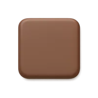 Brown Square 3D icon