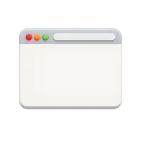 Browser Tab 3D icon