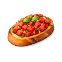 Bruschetta 3D icon