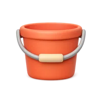 Bucket 3D icon